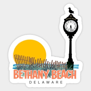 Bethany Beach Clock Sticker